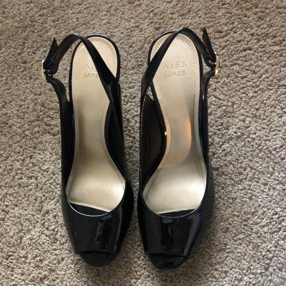 New ALEX MARIE Black Patent Heel - Picture 2 of 4
